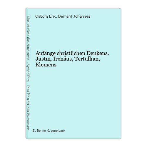 Anfänge christlichen denkens - anfänge,