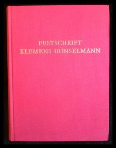 Festschrift klemens honselmann - festschrift,
