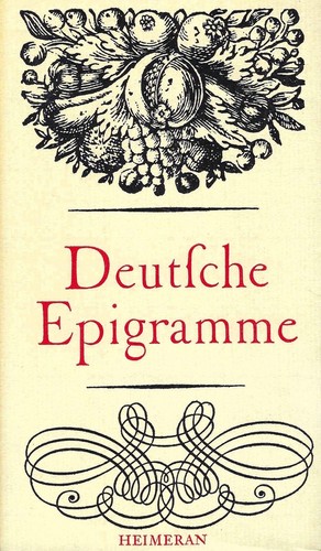 Deutsche epigramme aus fünf - epigramme,