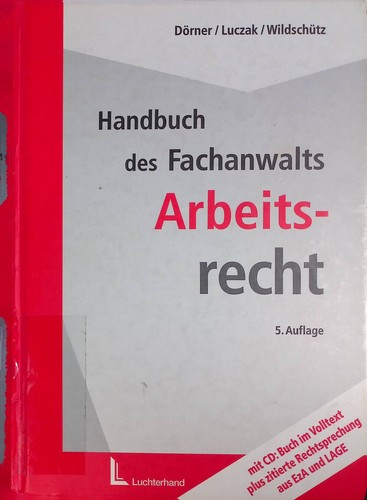 Handbuch des fachanwalts - des,