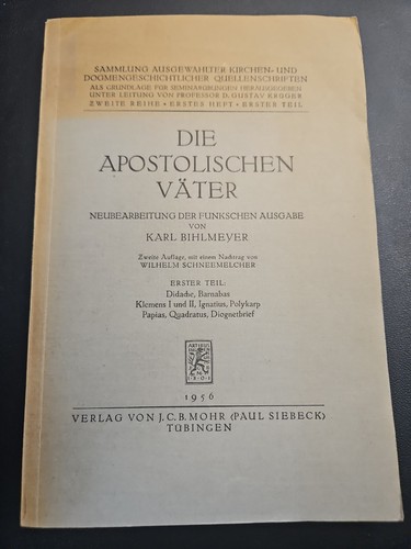 K38 die apostolischen väter - k38,