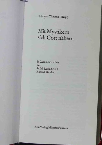 Mit mystikern sich - sich, gott
