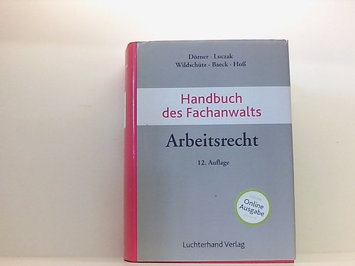 Handbuch des fachanwalts - handbuch,